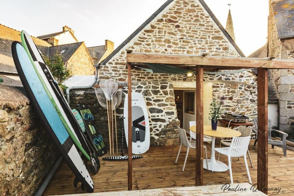 Ty Ar Mor Maison De La Mer, A 40 M De La Plage Saint-Michel-en-Grève Dış mekan fotoğraf